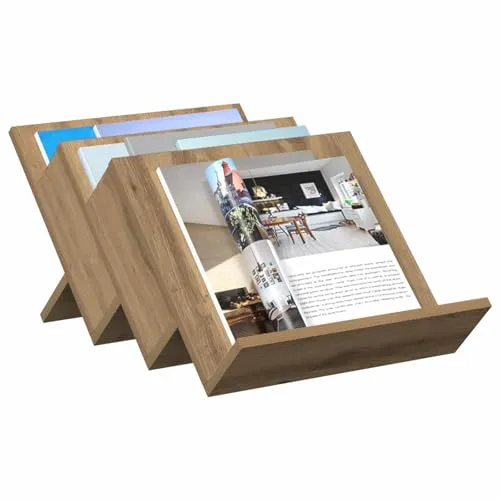 vidaXL Magazinregal Artisan-Eiche 53 x 40 x 28.5 cm Holzwerkstoff, Stylisches rechteckiges Sideboard, modernes Holzlager-Möbel, funktionale Wohnzimmer-Aufbewahrung