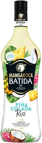 Mangaroca Batida Piña Colada Limited Edition (1x 0,7 l), ready-to-drink Mischung kombiniert den unverkennbaren Kokosnussgeschmack von Mangaroca Batida mit köstlichen Ananasaromen