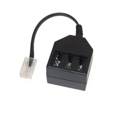 RJ45 Western-Stecker 8/4 / TAE Buchse NFN 0,2m (Fax Fon AB)