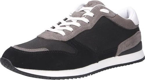 Lloyd SWIFT Herren Sneaker, schwarz (blackgreywhite), Gr. 7 - Halbschuhe aus weichem Veloursleder mit atmungsaktiver Innenverarbeitung und auswechselbarer Decksohle für individuellen Komfort. Flache, gelenkschonende Laufsohle für optimalen Tritt.