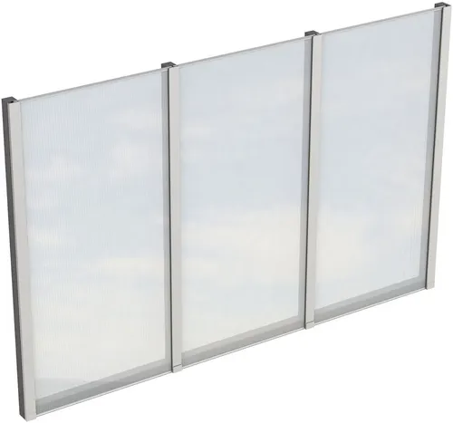 Carport-Seitenwand SKANHOLZ, grau (schiefergrau) - Außenanbau mit stabiler Konstruktion aus Konstruktionsvollholz und 10 mm starken Polycarbonatplatten für optimale Wetterbeständigkeit und Langlebigkeit.