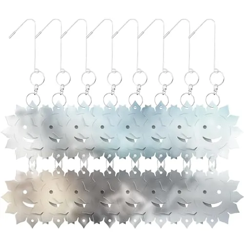 ISOTRONIC Vogelabwehr Reflektoren – reflektierende Vogelschreck Aufhänger zur Abwehr von Tauben, Spechten & Schwalben – Taubenabwehr für Fenster, Baum, Dach, Balkon & Garten (3 Stück | Sonne)