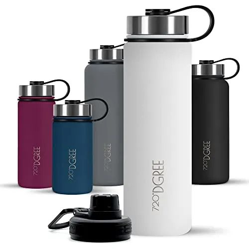 720°DGREE Edelstahl Trinkflasche Kinder 530ml „noLimit“ - Auslaufsicher & BPA-Frei - Thermosflasche für Schule und Sport, hält Getränke bis zu 12H heiß und 24H kalt dank doppelwandigem Vakuumdesign. Ideal für aktive Kinder und umweltfreundlich.