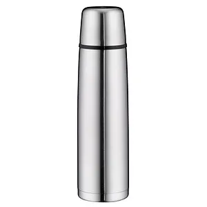 alfi Isolierflasche ISOTHERM PERFECT schwarz 1,0 l - Thermobehälter, doppelwandiger Edelstahl für optimale Isolierung, ideal für heiße und kalte Getränke unterwegs.