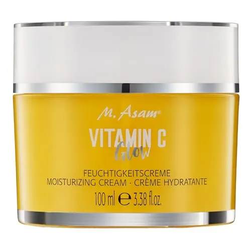 M. Asam Vitamin C Glow Feuchtigkeitscreme XXL (100ml) - Tagespflege mit Vitamin C Goldkomplex & Kurkuma für strahlend frische Haut, spendet intensive Feuchtigkeit und schützt vor Umwelteinflüssen.