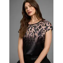 Shirtbluse in modischem Materialmix von Laura Scott