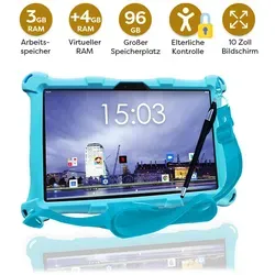 AngelTech Kindertablet XL - 10 Zoll - Kidsproof mit Elterlicher Kontrolle - Tablets für Kinder – Extra großes 10-Zoll-Display, kindgerecht und sicher, mit elterlicher Kontrolle über die Iwawa-App. Ideal für Lernen und Spielen!