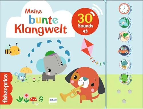 Meine bunte Klangwelt (Fisher Price): Ein Soundbuch mit 30 Sounds und niedlichen Bildern aus der Fisher-Price Welt für Kinder ab 12 Monaten