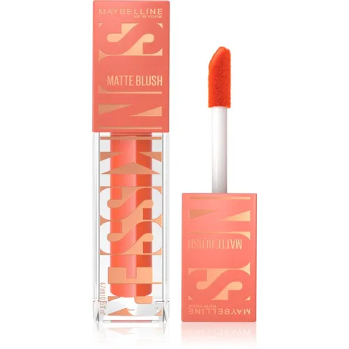 MAYBELLINE NEW YORK Sunkisser Matte flüssiges Rouge mit Matt-Effekt Farbton 34 Peachy Quench 4.7 ml