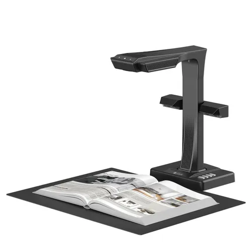 CZUR ET MAX (ET26 PRO) Profi-Buchscanner - Professioneller Scanner mit 38MP Kamera und 410 DPI für gestochen scharfe Scans. Ideal für Bücher und Dokumente, auch bei glänzenden Oberflächen dank integrierter Seitenlichter.