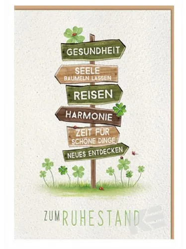 Kurt Abschiedskarte KE Glückwunschkarte, -Karte zur Abschied, Rente, Ruhestand, Abschiedsfeier, Arbeitskollegen/Kollege/Kollegin / Geschenke