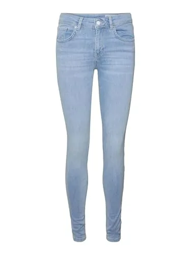VERO MODA VMLUX MR Slim Jeans RI371 NOOS - Damen-Jeanshosen, klassische Slim Fit Jeans mit hohem Tragekomfort und perfekter Passform für einen stylishen Look.