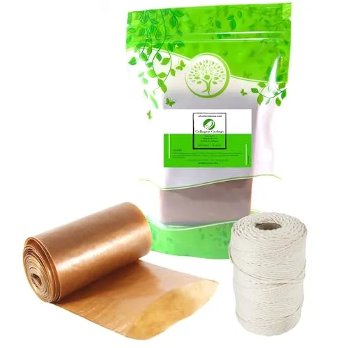 Kunstdarm 65mm/5m + Wurstgarn 80m - Metzger Kollagenhülle, Küchengarn