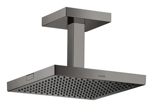 Axor Showersolutions Kopfbrause 1jet 240x240 mm - Polished Black Chrome - Luxuriöse Brause mit Deckenanschluss, bietet ein elegantes Design und ein entspannendes Duscherlebnis in Ihrem Badezimmer.