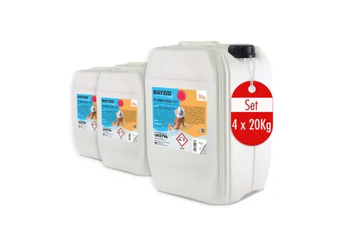 BAYZID pH Minus flüssig 20 kg - Effektiver Poolpflege - Flüssiger pH Senker (14,9%) für optimale Wasserqualität. Schnell wirksam, lagerstabil und besonders rein – ideal für Ihre Poolpflege!