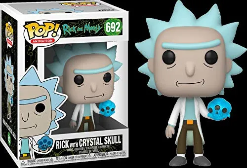 Funko Animation mit Crystal Skull-Rick Sanchez and Morty - Rick and Morty - Vinyl-Sammelfigur - Geschenkidee - Offizielle Handelswaren - Spielzeug Für Kinder und Erwachsene - TV Fans