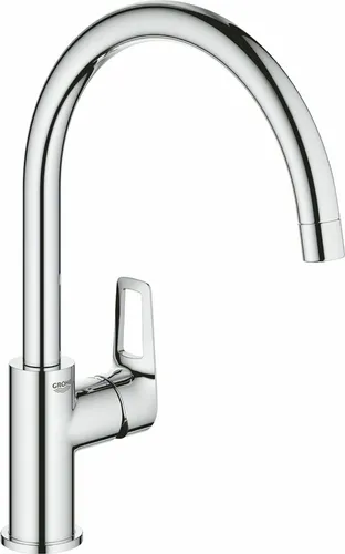 Grohe BauLoop Einhebel-Spültisch Armatur chrom - Armaturen mit schwenkbarem Auslauf und GROHE StarLight Oberfläche für hohe Beständigkeit und strahlenden Glanz, ideal für moderne Küchen.