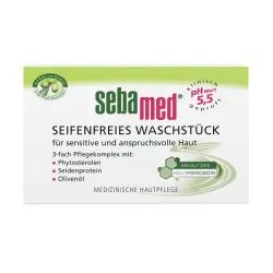 Sebamed Seifenfreies Waschstück mit Olive 3 Fach Pflegekomplex 150g