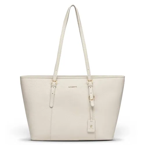 Lazarotti Bologna Leather Shopper aus echtem Leder - Eleganter Shopper aus markantem Leder mit geräumigem Hauptfach, ideal für Einkauf, Büro oder Freizeit. Verstellbare Henkel sorgen für optimalen Tragekomfort.
