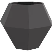 Produktbild vidaXL Pflanzkübel Schwarz 100 x 100 x 80 cm aus Stahl