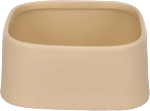 Hundenapf Keramik – eckig – 900ml – spülmaschinenfest – beige – Flamingo