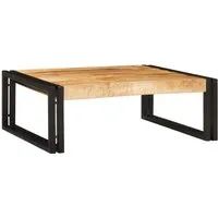 vidaXL Badregal Braun 65 x 50 x 23 cm aus massivem Mangoholz - Modernes Badregal aus robustem Mangoholz, ideal zur stilvollen Aufbewahrung von Handtüchern und Toilettenartikeln. Schlankes Design mit stabiler Eisenkonstruktion für jedes Badezimmer.