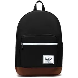 Herschel Alltags-Rucksack Pop Quiz - schwarz/braun 25 Liter - Rucksacktaschen mit 25 Litern Volumen, ausgestattet mit einem gepolsterten Laptopfach und mehreren Taschen für optimale Organisation auf dem Weg zur Schule oder Arbeit.
