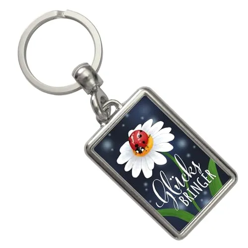 speecheese Marienkäfer Glücksbringer Schlüsselanhänger für Freunde und Partner, um mehr Glück im Leben zu haben und als Erkennungszeichen vom Schlüsselbund