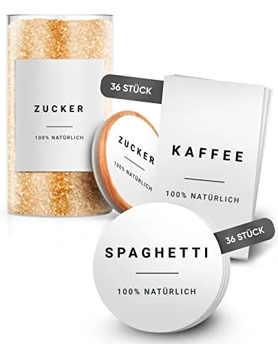 Vorratsetiketten von Homety