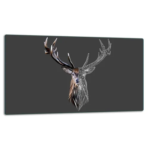 Glasschneidebrett Herdabdeckplatte Ceranfeld Universal 52x30 cm