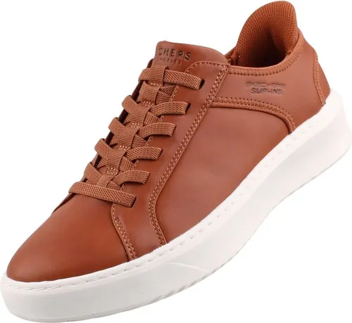 Skechers Herren 183177 Slip-ins Court Break - Doppelt belüftete Hausschuhe - Sneaker mit exklusivem Heel PillowTM für einfaches Anziehen und optimalen Halt. Genießen Sie den Komfort des gepolsterten Skechers Air-Cooled Memory Foam Fußbetts und das lässige Design.
