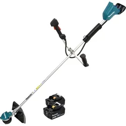 Makita DUR 368 AT Akku Freischneider 36 V - Akku Rasentrimmer mit bürstenlosem Motor für effizientes Arbeiten, inkl. 2x 5 Ah Akku, ideal für große Gärten und Landschaftspflege.