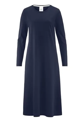 hessnatur Langarm Nachthemd Slim Damen Pure Cotton | nachhaltig und fair hergestellt (Fair Wear Foundation)
