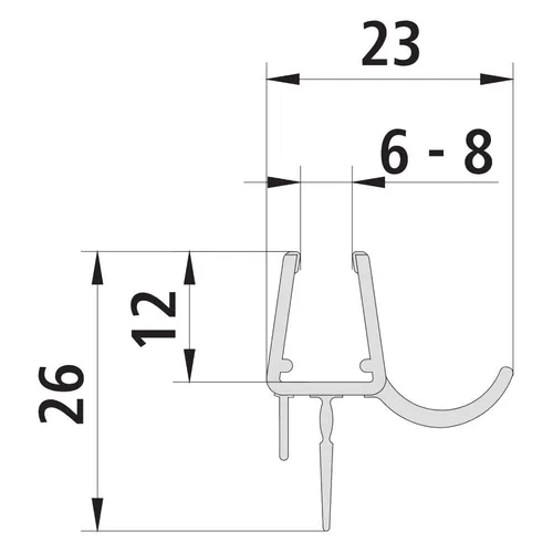 Kermi 3249 Dichtleiste AT 3270 12 von Kermi