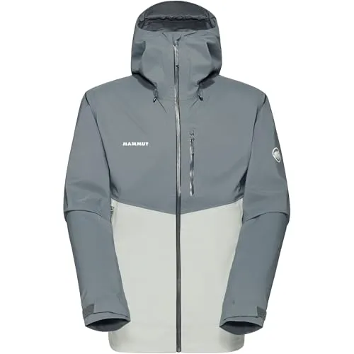 MAMMUT Herren Funktionsjacke Alto Guide HS Hooded Jacket Men - Funktionsjacke für Bergsport, atmungsaktiv, wasserdicht und PFC-frei. Ideal für Wanderungen und Bergsteigen mit praktischen Features und helmtauglicher Kapuze.