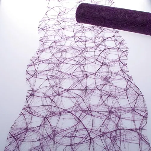 Deko AS Sizoweb Tischband Wellenschnitt aubergine 25m in lila von DEKO AS