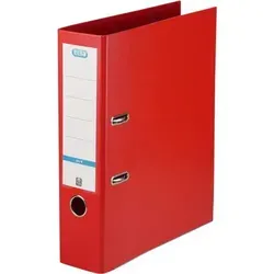 ELBA Smart Pro+ Ordner DIN A4 80 mm Rot - 2 Ringe, strapazierfähiges Polypropylen mit Metall-Daumenloch für zusätzliche Haltbarkeit