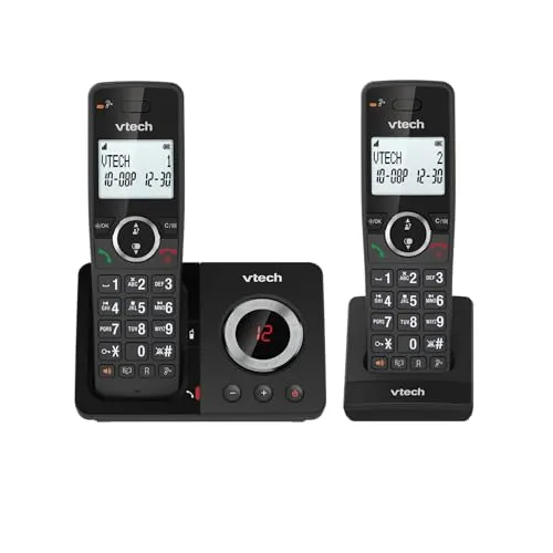 VTech Digitales Schnurlostelefon ES2051, doppelter Anrufbeantworter, Blocker für unerwünschte Anrufe