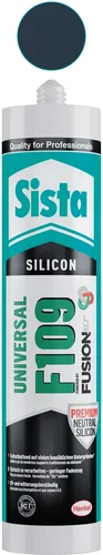 Sista Silikon F109 Fusion Universal Kartusche=300ml anthrazit