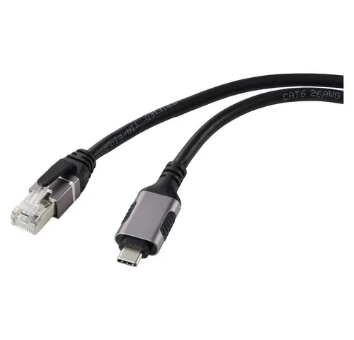 Renkforce USB-C® auf Gigabit Ethernet Adapterkabel 3 m RF-6055780 USB-Adapter, Aluminium-Stecker