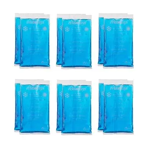 relaxdays Kühlpads Rechteck 10039564_0 blau 15,0 x 8,0 cm, 12 St.