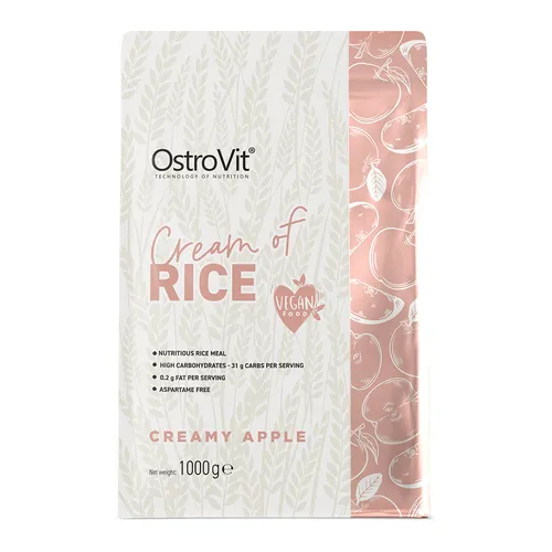 Ostrovit Cream of Rice Creamy Apple 1000g / 40 serv 05/27 + Samples