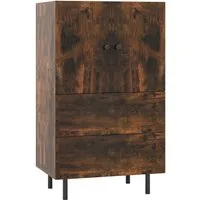 COSTWAY Sideboard Holz, Buffetschrank mit Metallbeinen