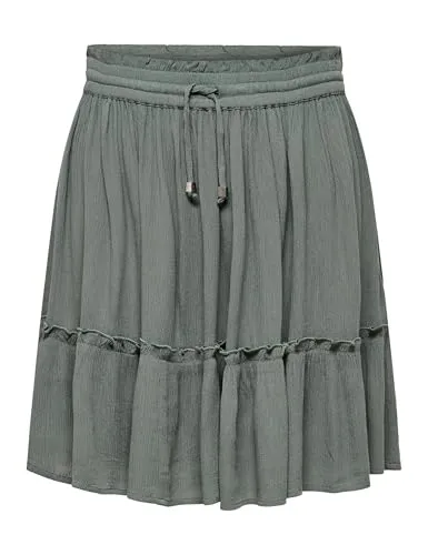 ONLY Onlibiza Life Short Skirt, Balsam Green von ONLY
