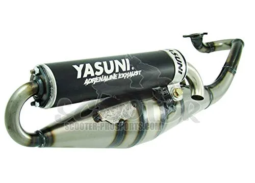 Auspuff Yasuni Scooter Z schwarz für Piaggio