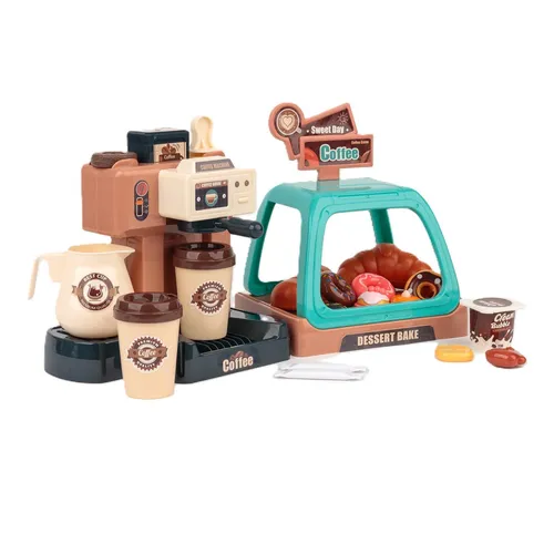 Toys Kleines Barista Set Kinder Kaffeemaschine Café 40-teilig Spielspaß