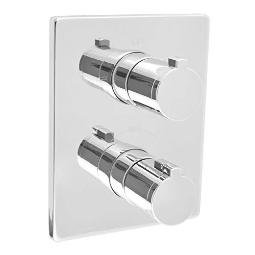 Welfenstein 2-Wege Thermostat Armatur T-A08 Unterputz 2-fach Umsteller