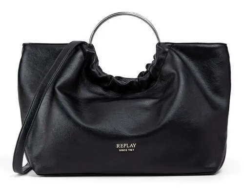 Replay Shopper Tasche 45 cm Schwarz – Stilvoll und Praktisch - Geräumige Shopper Tasche in elegantem Schwarz, ideal für den Alltag. Mit robustem Material und praktischem Design für vielseitige Nutzung.