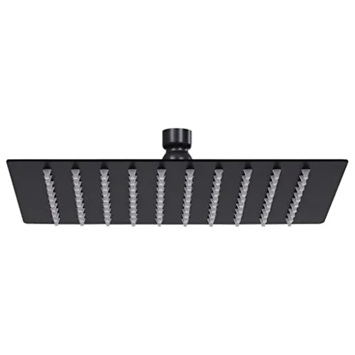 vidaXL Regenbrause 20x20cm Schwarz - Handbrausen - Duschkopf mit Anti-Kalk-Düsen für ein entspannendes Duscherlebnis und einfache Reinigung, ideal für moderne Badezimmer.