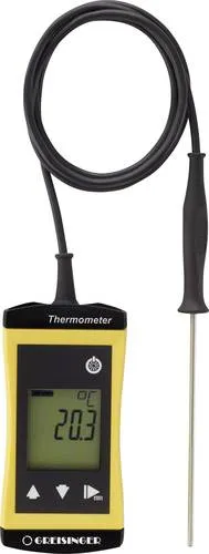 Greisinger G1710 Temperatur-Messgerät -70 bis +250°C mit Pt1000 Fühler - Temperatur-Messtaster & Temperaturfühler, präzise Messungen von -70 bis +250°C, ergonomisches Design und IP 65/67 Schutz für optimale Zuverlässigkeit.